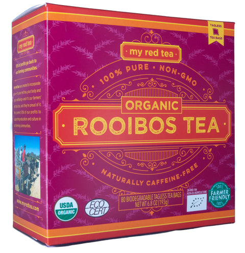 Organic Rooibos, My Red Tea - 80 Tagless Teabags